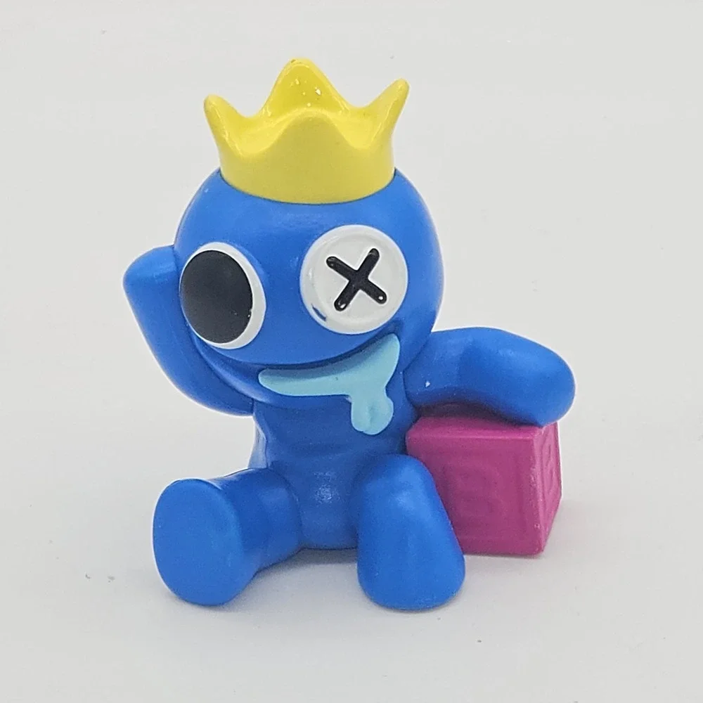 Rainbow Friends BLUE with Pink Block Mini Figure PhatMojo 2023 Series 1 Roblox